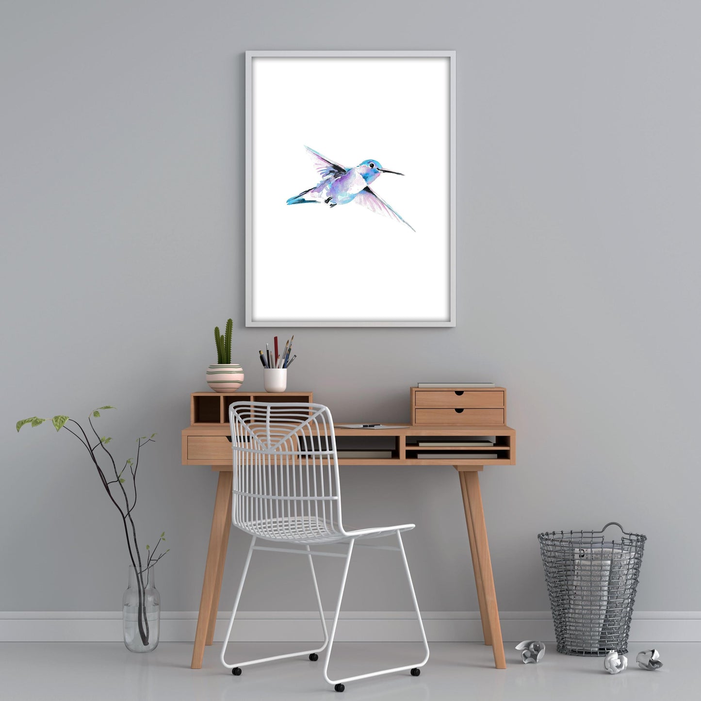 Hummingbird Tattoo Flash Print