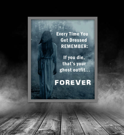 Gothic Ghost Poster Digital Print