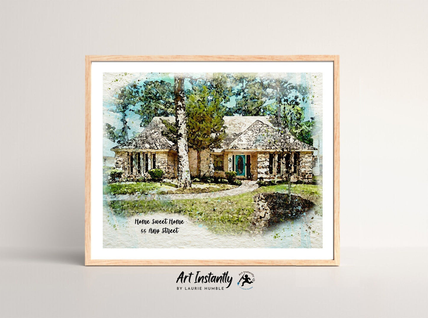 Realtor Closing Gift Custom House Print