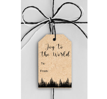 Vintage Christmas Tree Gift Tags