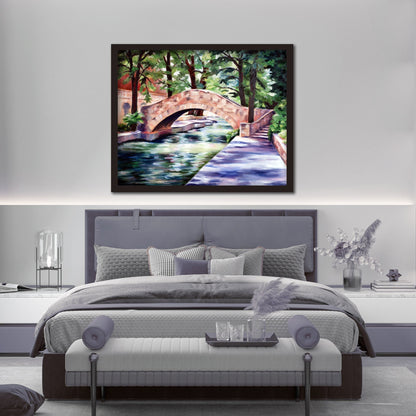 San Antonio Riverwalk Painting Print