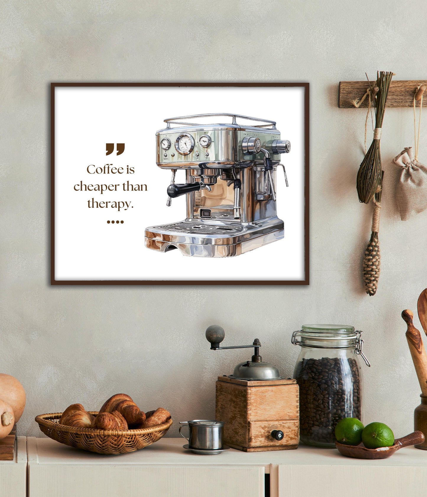 Coffee Bar Art Print Trendy