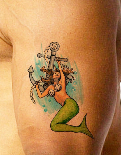 Set of 3 Mermaid Tattoo Designs