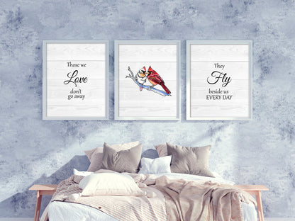 Cardinal Quote Set of 3 Prints