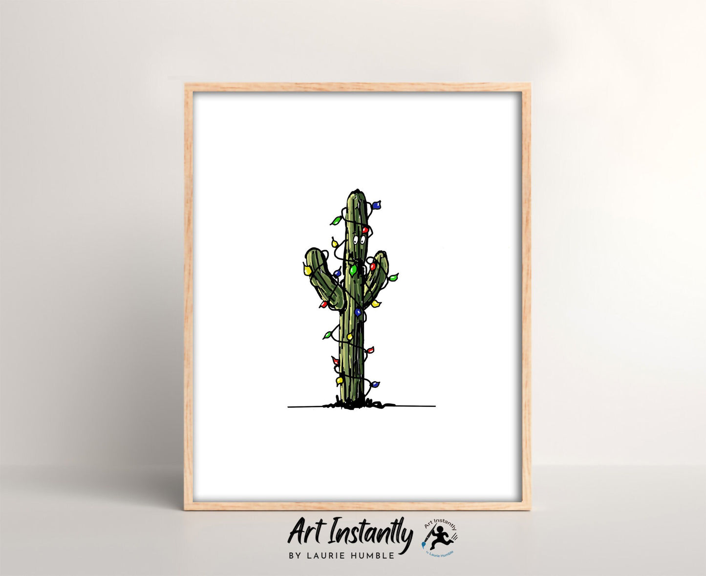 Christmas Cactus Set Of 3 Prints