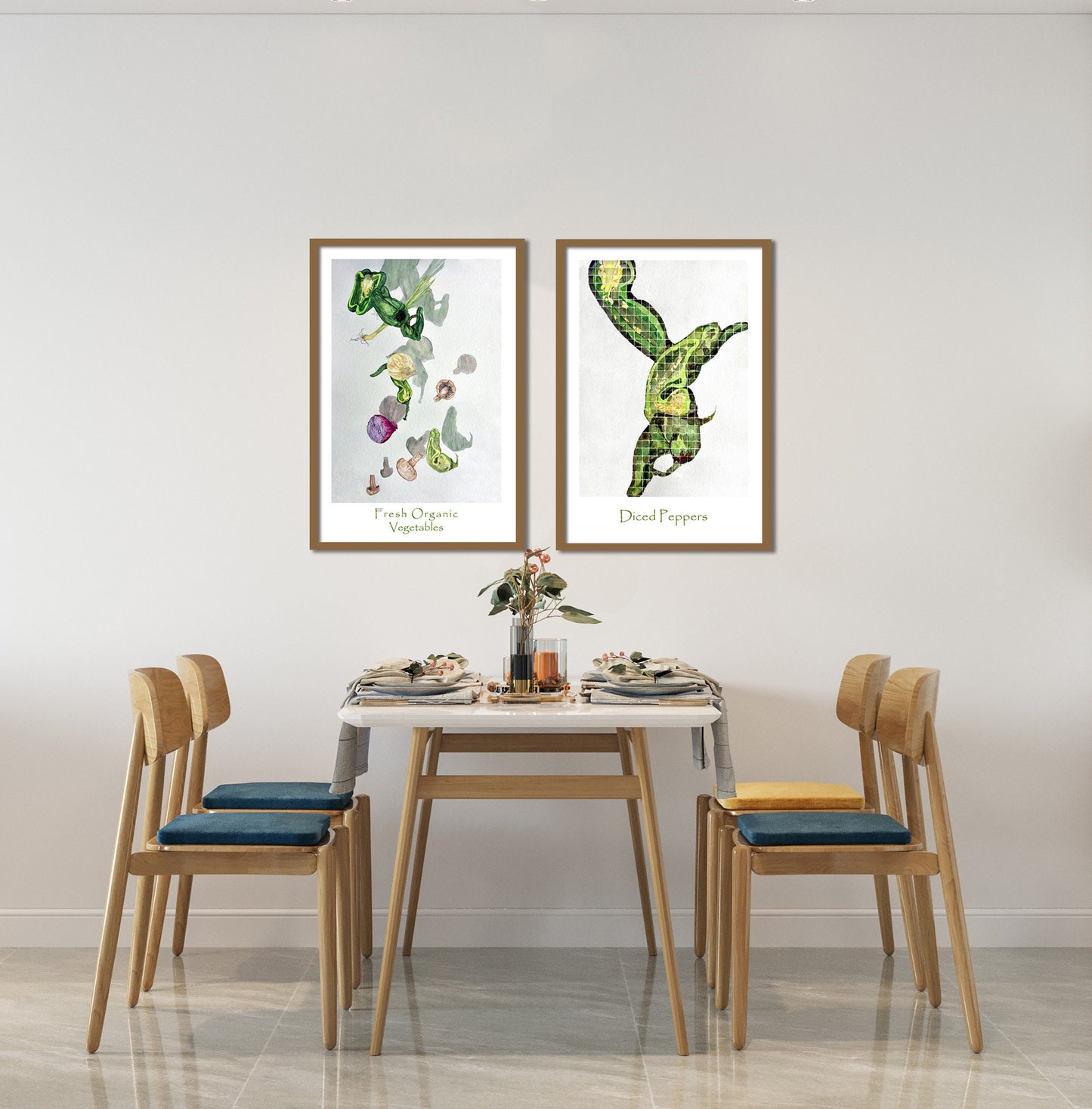 Set of 2 Vegetable Prints