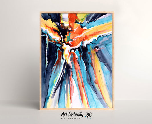 Abstract Sunrise Printable Wall Art