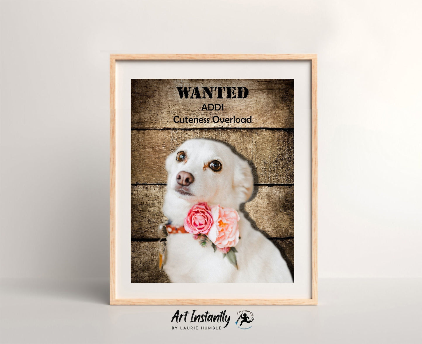 Personalized Pet Wanted Poster Wall Art