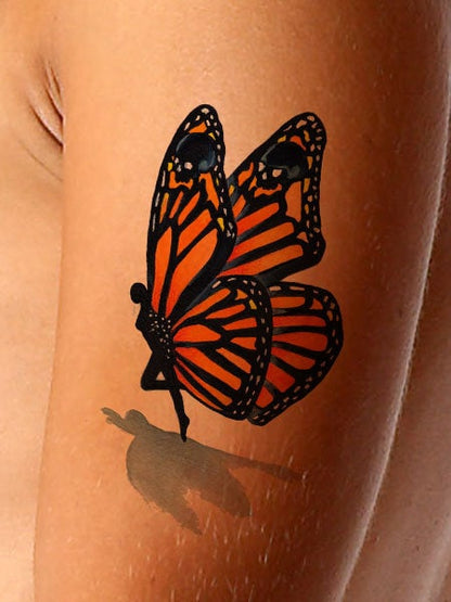 Set of 4 Butterfly Tattoo Designs