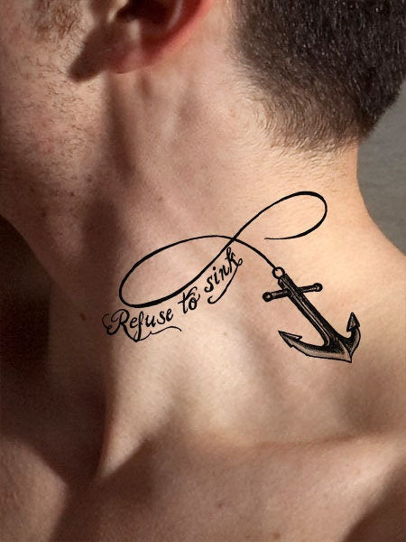 Infinity Anchor Tattoo Design