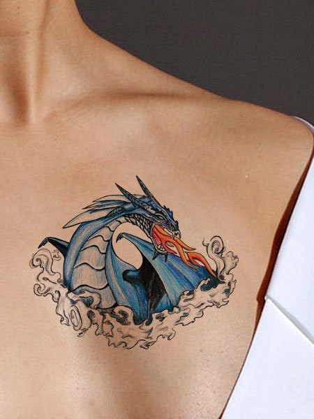 Blue Dragon Tattoo Design