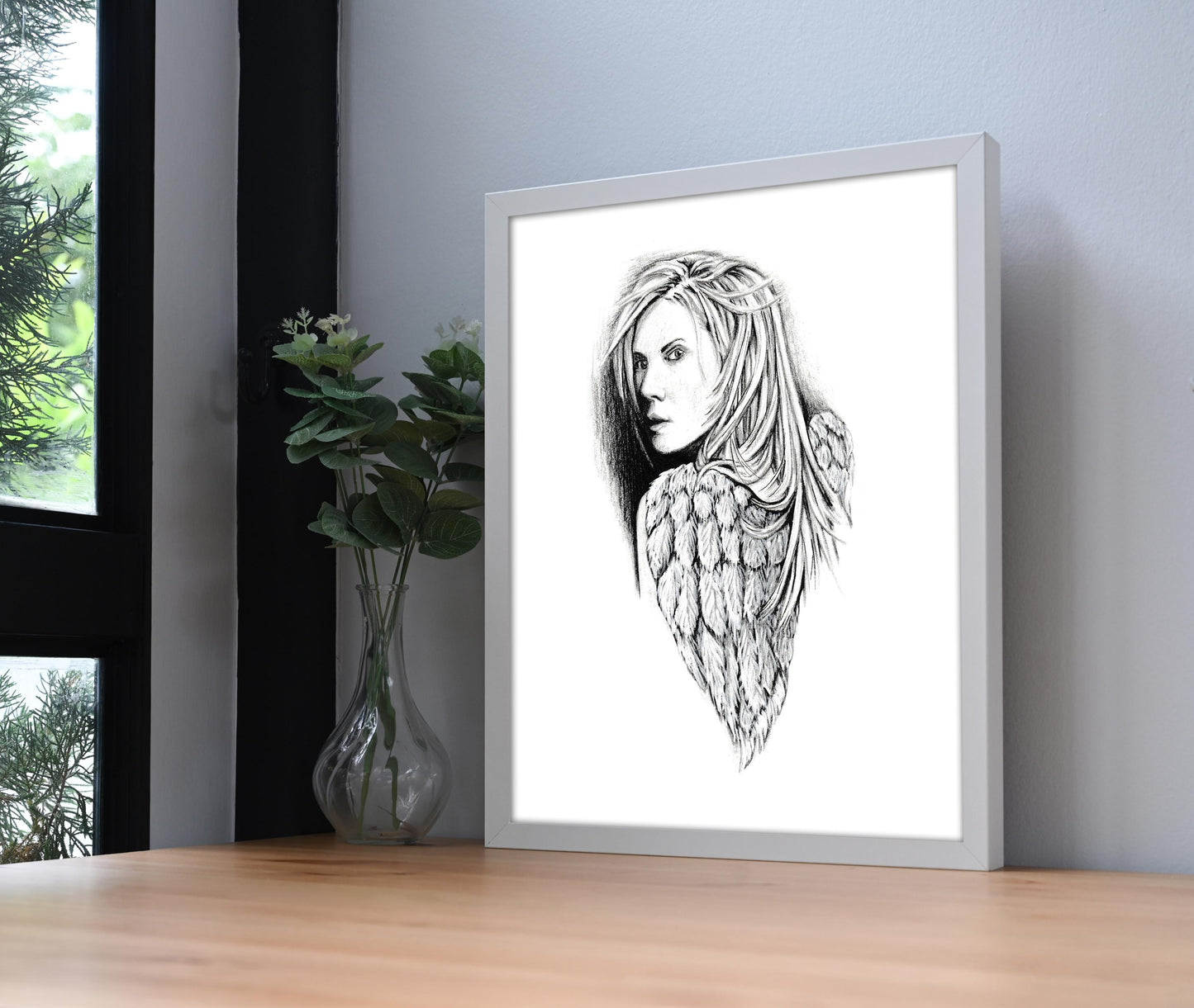 Warrior Angel Tattoo Style Print