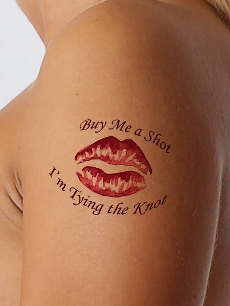 Brides Bachelorette Temporary Tattoo Design