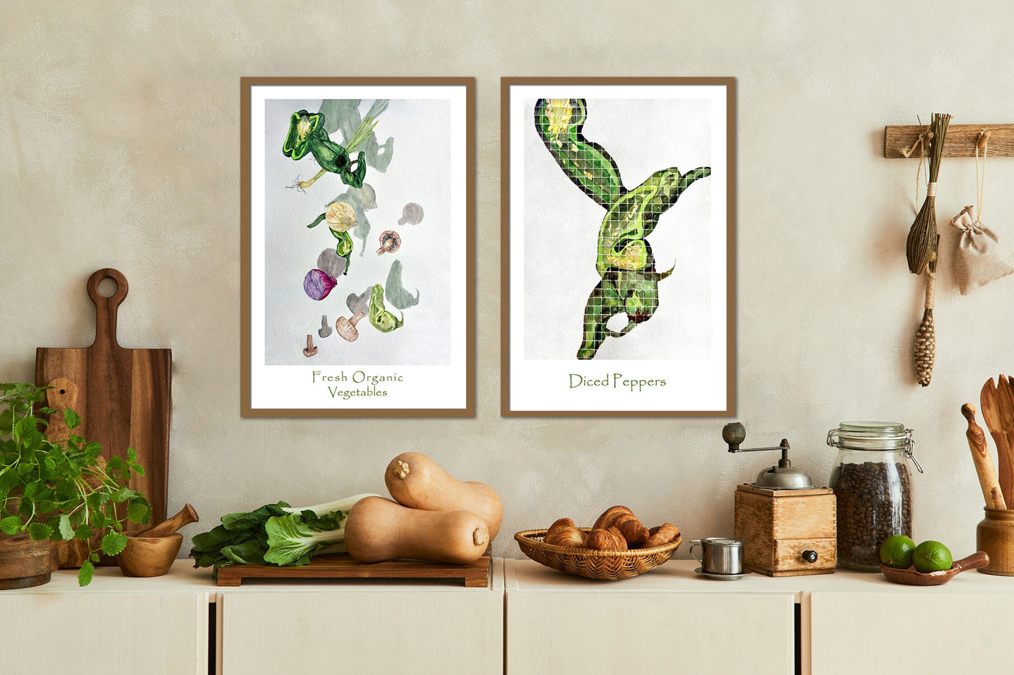 Set of 2 Vegetable Prints