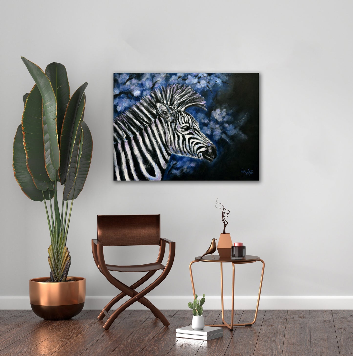 Zebra Print Wildlife Wall Art