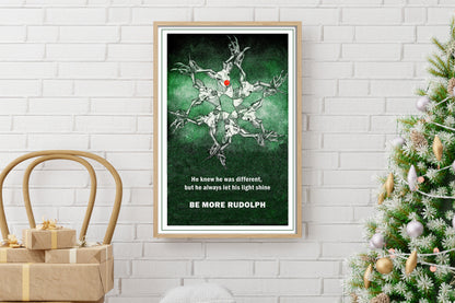 Christmas Quote Rudolph Print