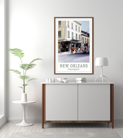 French Quarter New Orleans Travel Poster