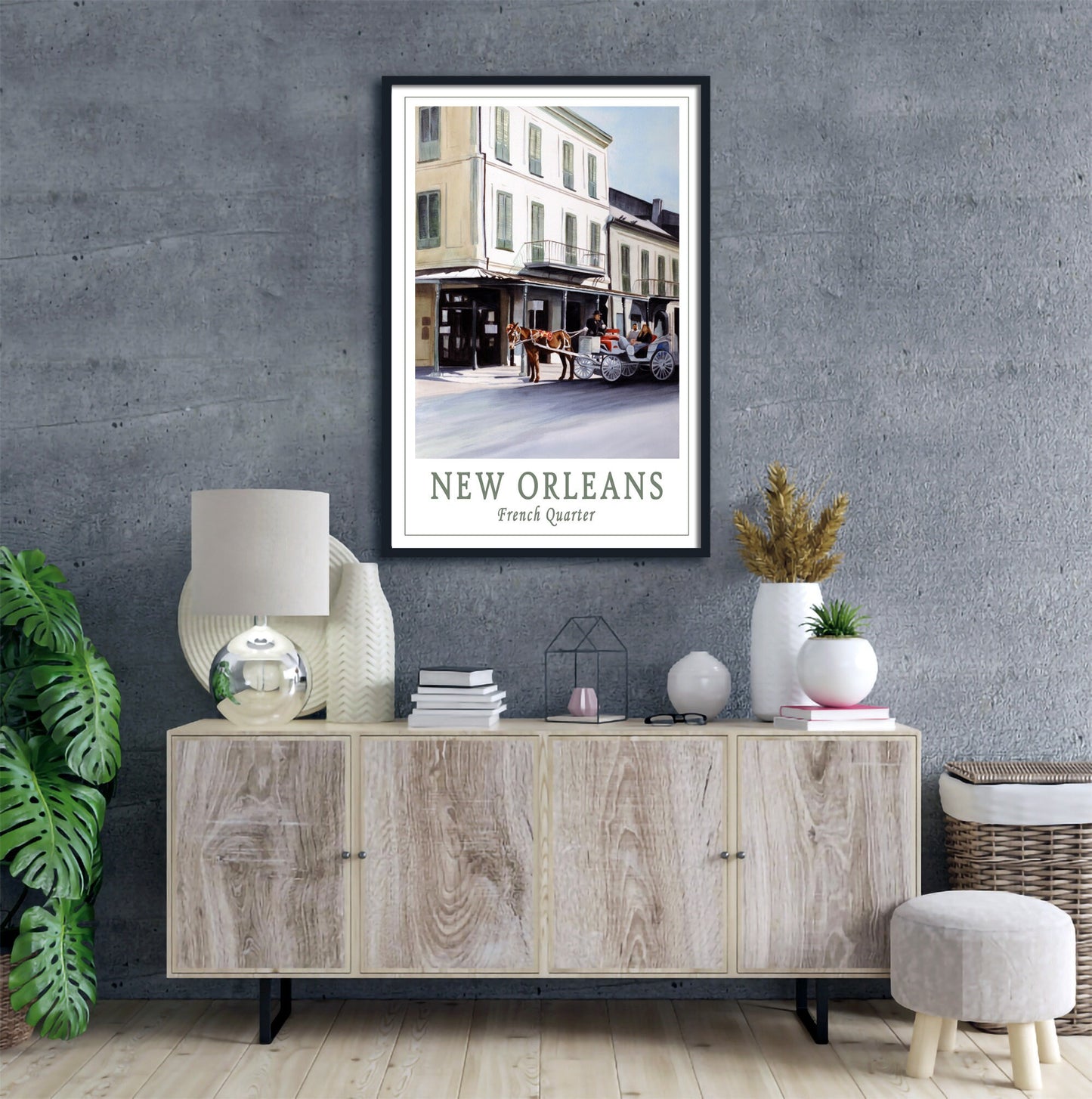 French Quarter New Orleans Travel Poster