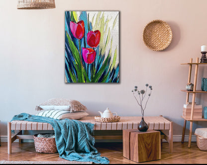Contemporary Abstract Tulip Print