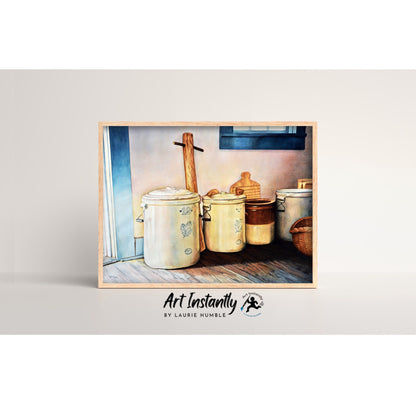 Vintage Pottery Digital Print