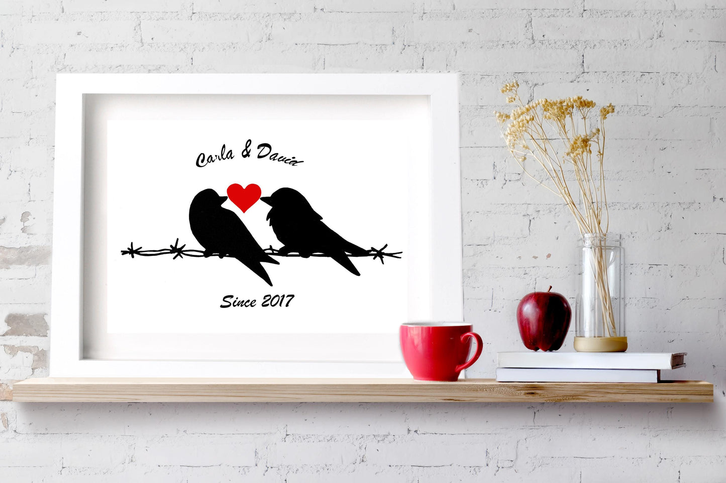 Personalized Paper Anniversary Gift Print