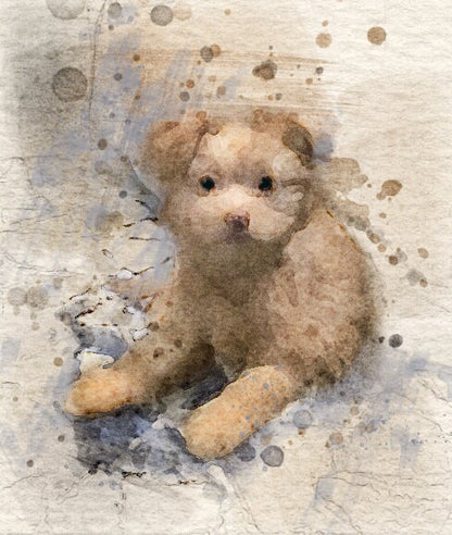 Last Minute Gift Custom Pet Portrait From Photo Digital Print Personalized Pet Memorial Gift Printable Wall Art Instantly