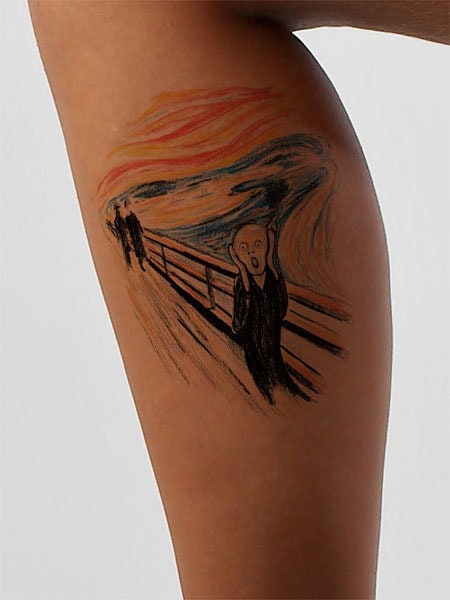 The Scream Tattoo Design – Instant Download