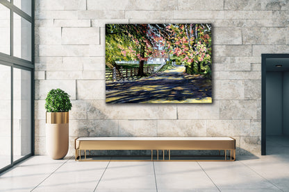 Shadowed Lane landscape art printable with serene natural details.
