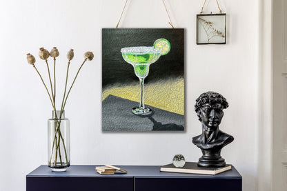 Retro Cocktail Margarita Bar Art Print