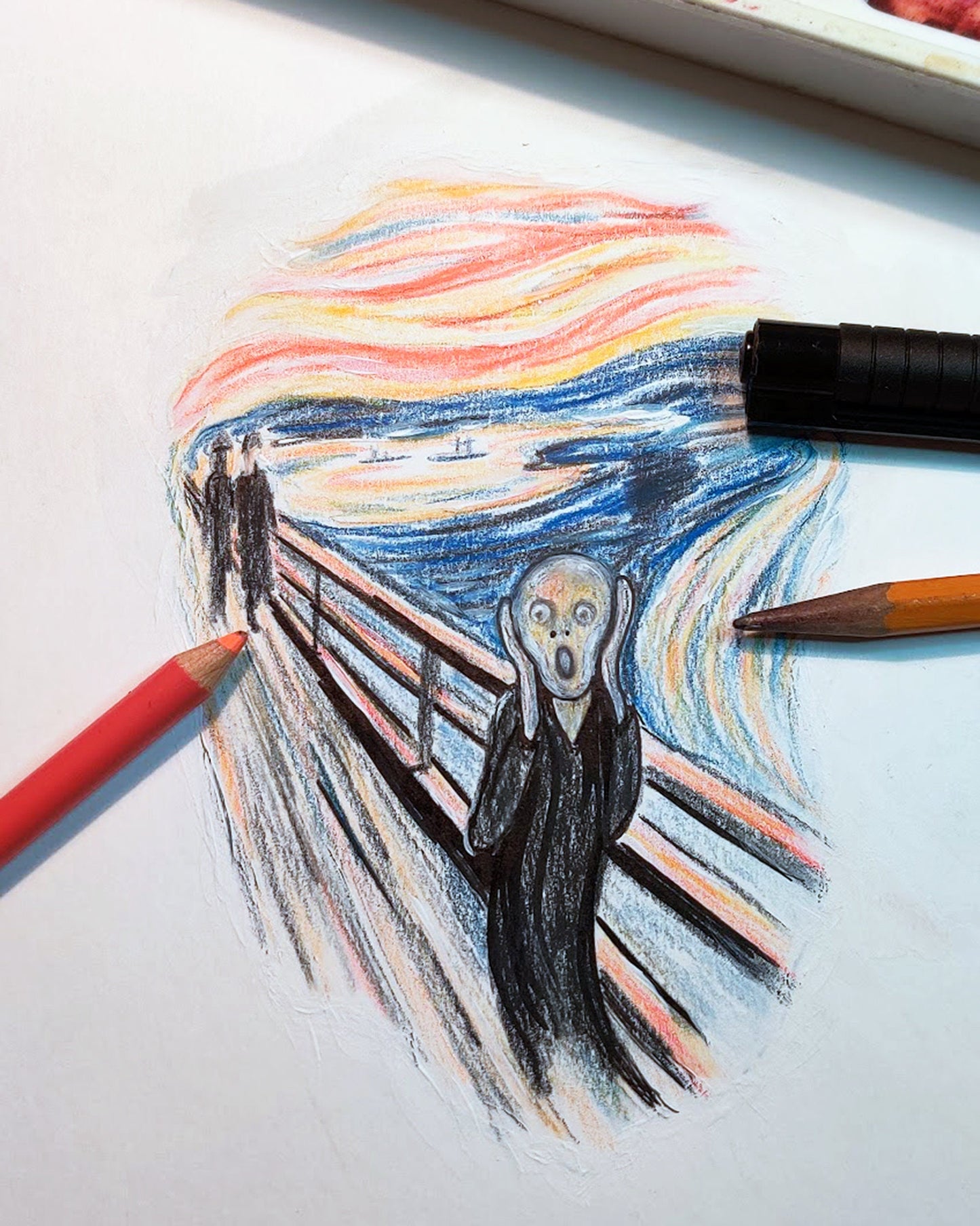 The Scream Tattoo Design – Instant Download