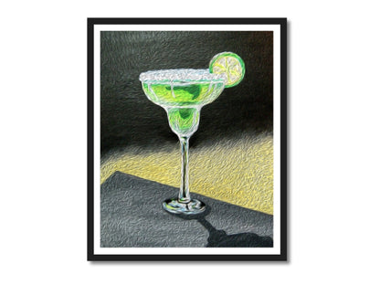 Retro Cocktail Margarita Bar Art Print