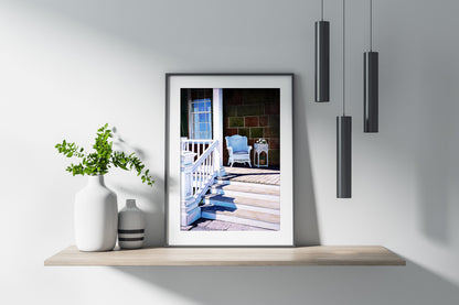 Rustic watercolor landscape digital print for home

