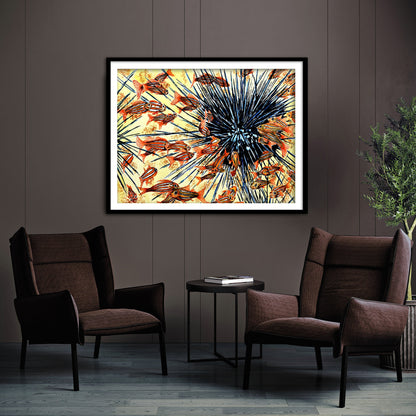 School Of Fish and Sea Anemone Watercolor Painting Digital Print Large Ocean Sea Life Printable Wall Art Instantly