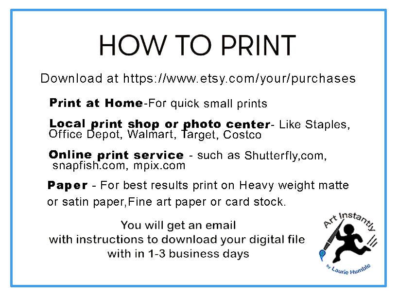 Last Minute Gift Custom Pet Portrait From Photo Digital Print Personalized Pet Memorial Gift Printable Wall Art Instantly