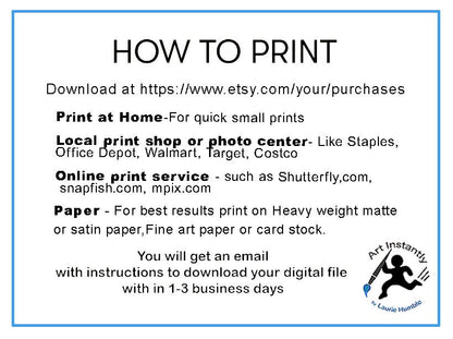 Last Minute Gift Custom Pet Portrait From Photo Digital Print Personalized Pet Memorial Gift Printable Wall Art Instantly