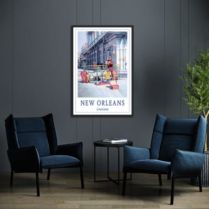 New Orleans Travel Poster