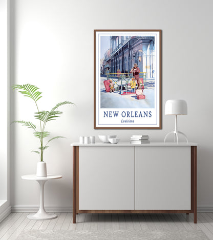 New Orleans Travel Poster