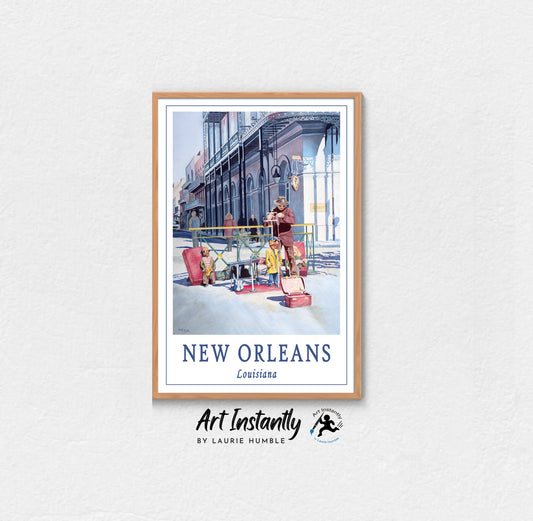 New Orleans Travel Poster