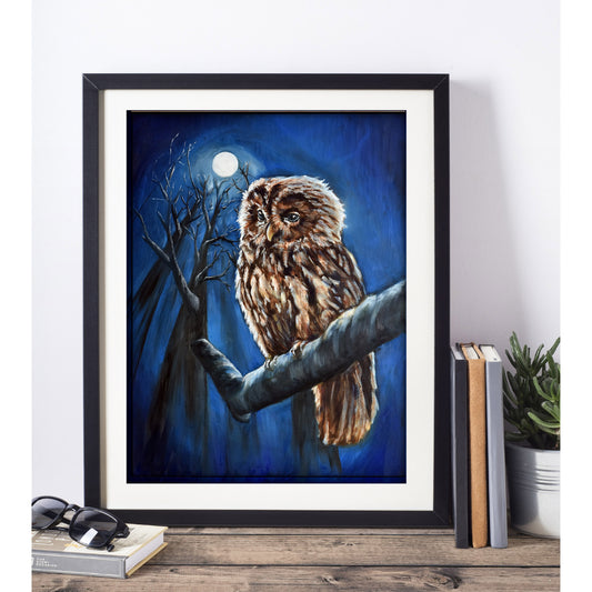 Owl Painting Digital Print