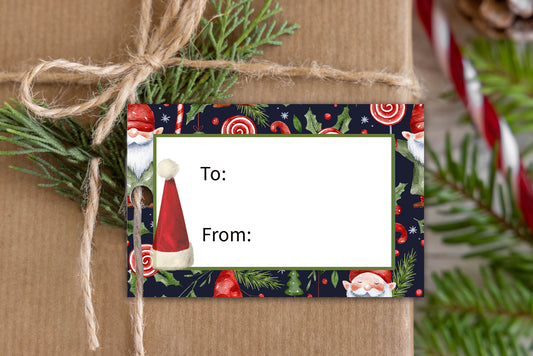 Printable Patterned Christmas Gift Tags